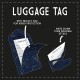 Legami Luggage Tag Stars