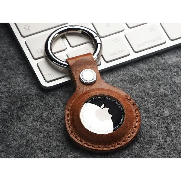 Pularys Nomad Keyring For Air Tag Cognac Pularys Nomad Keyring For Air Tag Cognac
