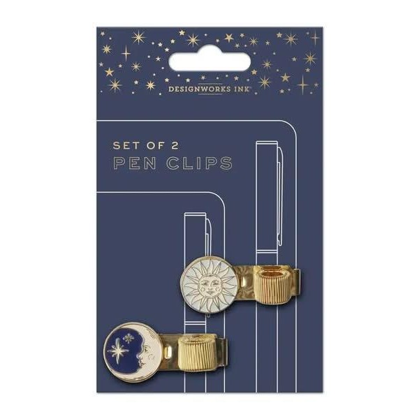 Designworks Pen Clips - Celestial (Set Of 2) Designworks Pen Clips - Celestial (Set Of 2)