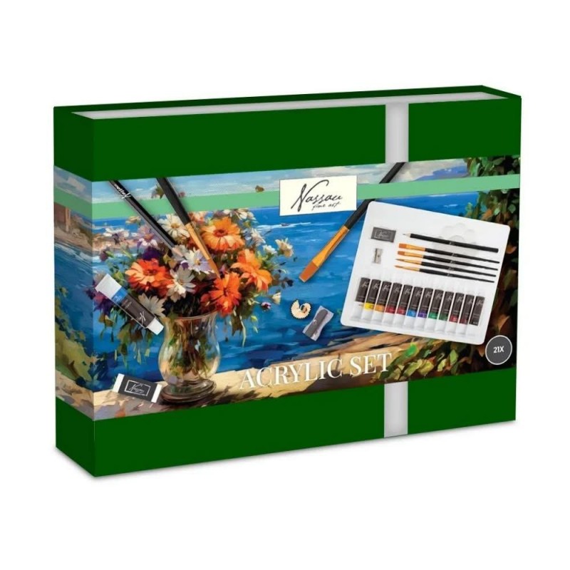 Nassau Σετ Ακρυλικών + Αξεσουάρ 21 τεμαχίων