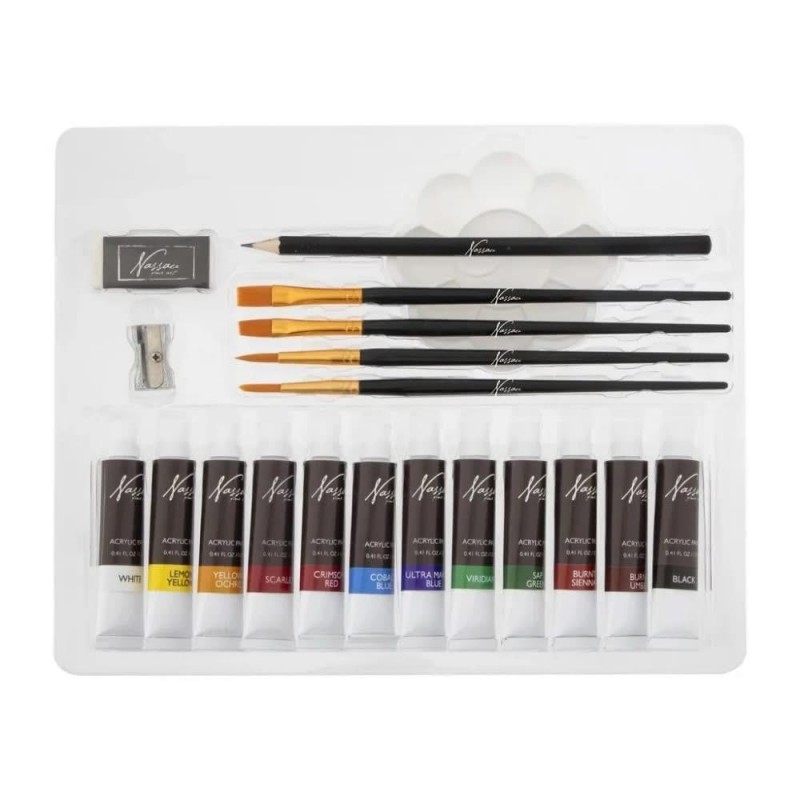 Nassau Σετ Ακρυλικών + Αξεσουάρ 21 τεμαχίων