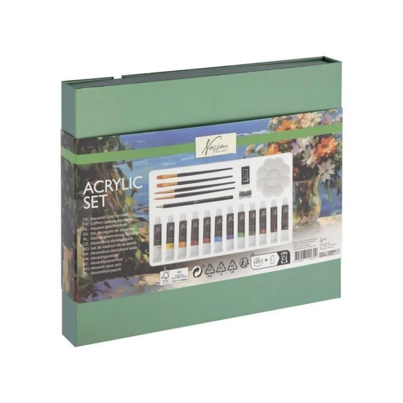 Nassau Σετ Ακρυλικών + Αξεσουάρ 21 τεμαχίων