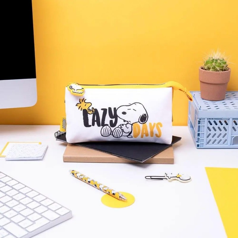 Κασετίνα Τριπλή 22cm Snoopy Lazy Days