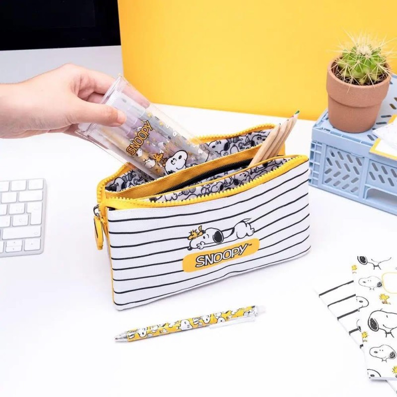 Κασετίνα Τριπλή 22cm Snoopy Lazy Days