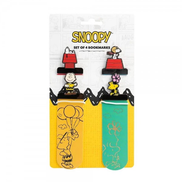 Snoopy Σετ με 4 Σελιδοδείκτες