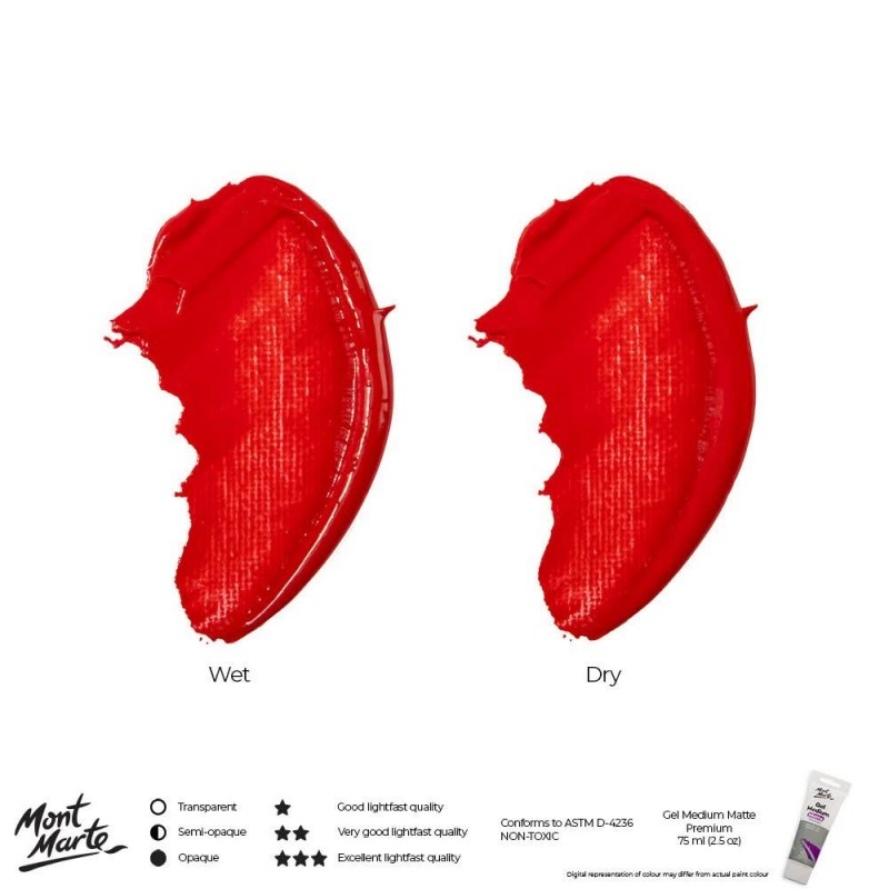 Mont Marte 75ml Gel Medium Matte