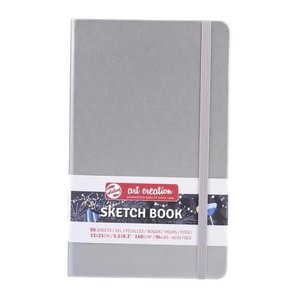 Art Creation Sketch Book 13x21cm 140gr 80p Shiny Silver