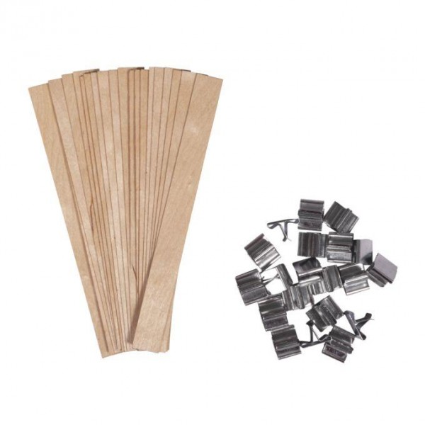 Ξύλινο Φυτίλι με Βάση 1.5x15cm 20τεμ