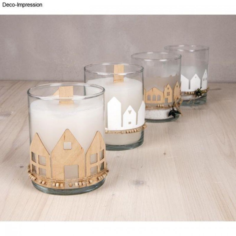 Ξύλινο Φυτίλι με Βάση 1.5x15cm 20τεμ