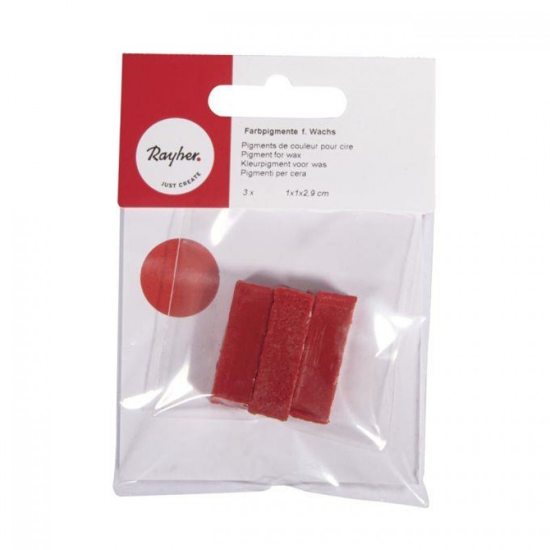 Χρώμα για Κερί Κόκκινο 3τεμ