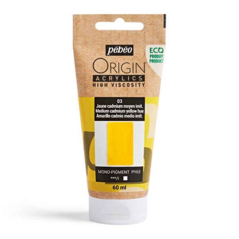 Origin Acrylics 60ml Medium Cadmium Yellow Hue