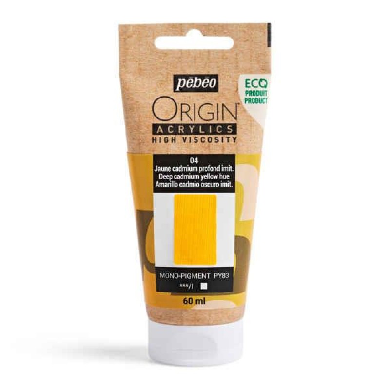 Origin Acrylics 60ml Deep Cadmium Yellow Hue Origin Acrylics 60ml Deep Cadmium Yellow Hue