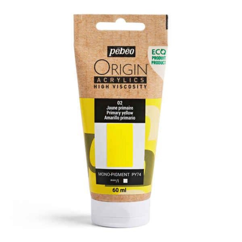 Origin Acrylics 60ml Primary Yellow Origin Acrylics 60ml Primary Yellow