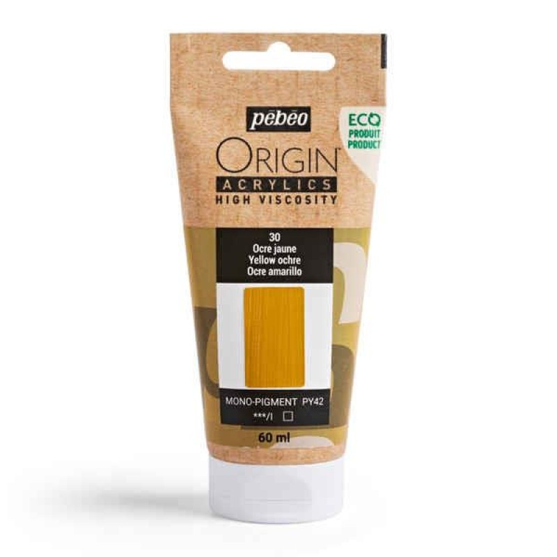 Origin Acrylics 60ml Yellow Ochre Origin Acrylics 60ml Yellow Ochre