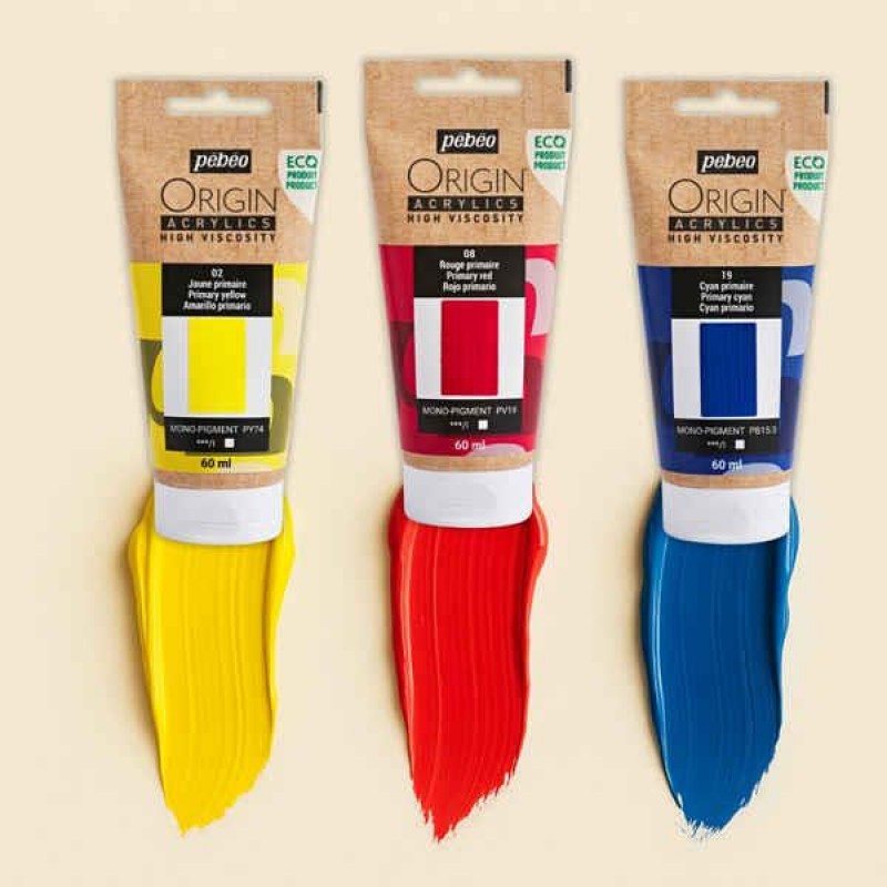 Origin Acrylics Discovery Set 3 X 60ml Primary