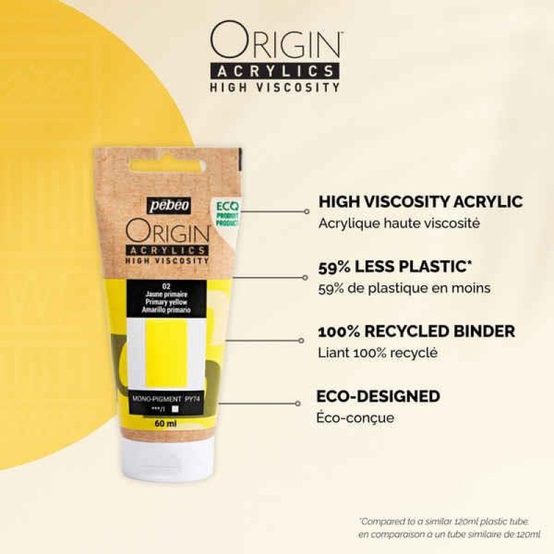 Origin Acrylics Discovery Set 3 X 60ml Primary