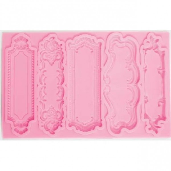 Craftistico Καλούπι Σιλικόνης 19,5x12,2x1cm 5 Ετικέτες