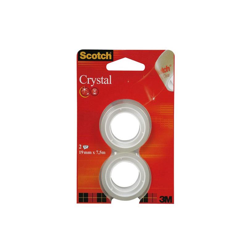 3M Σετ 2 Scotch Tape No 508/600 Crystal 19mm x 7.5m
