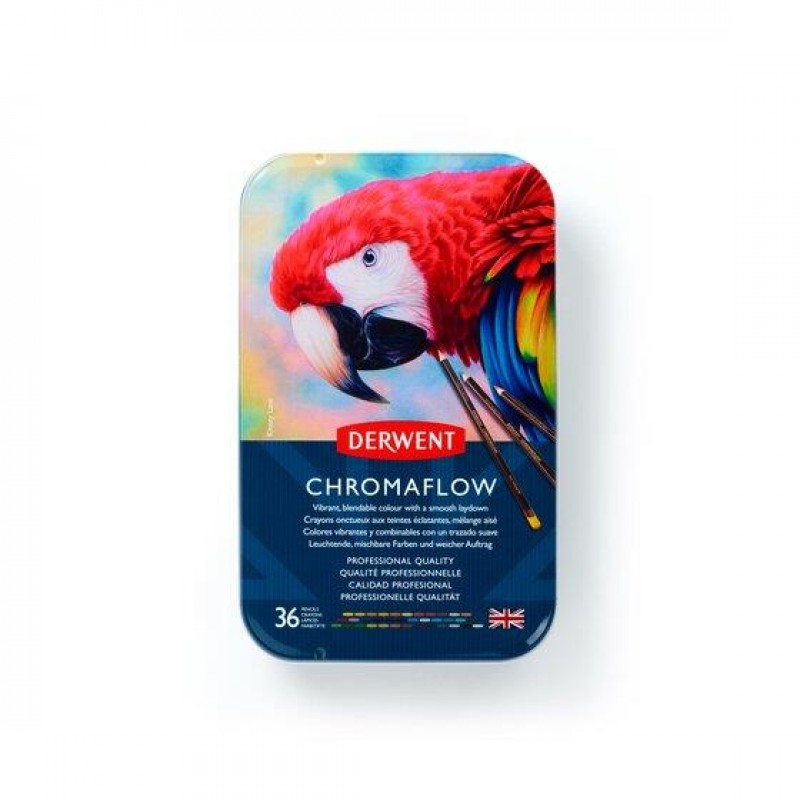 Derwent Μεταλλική Κασετίνα με 36 Μολύβια Chromaflow Derwent Μεταλλική Κασετίνα με 36 Μολύβια Chromaflow