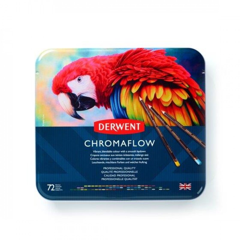 Derwent Μεταλλική Κασετίνα με 72 Μολύβια Chromaflow Derwent Μεταλλική Κασετίνα με 72 Μολύβια Chromaflow