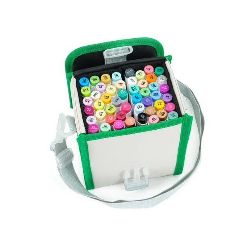 Ohuhu Σετ 48 Μαρκαδόρων Οινοπνεύματος Honolulu Με Διπλή Μύτη Πινέλο-Πλακέ