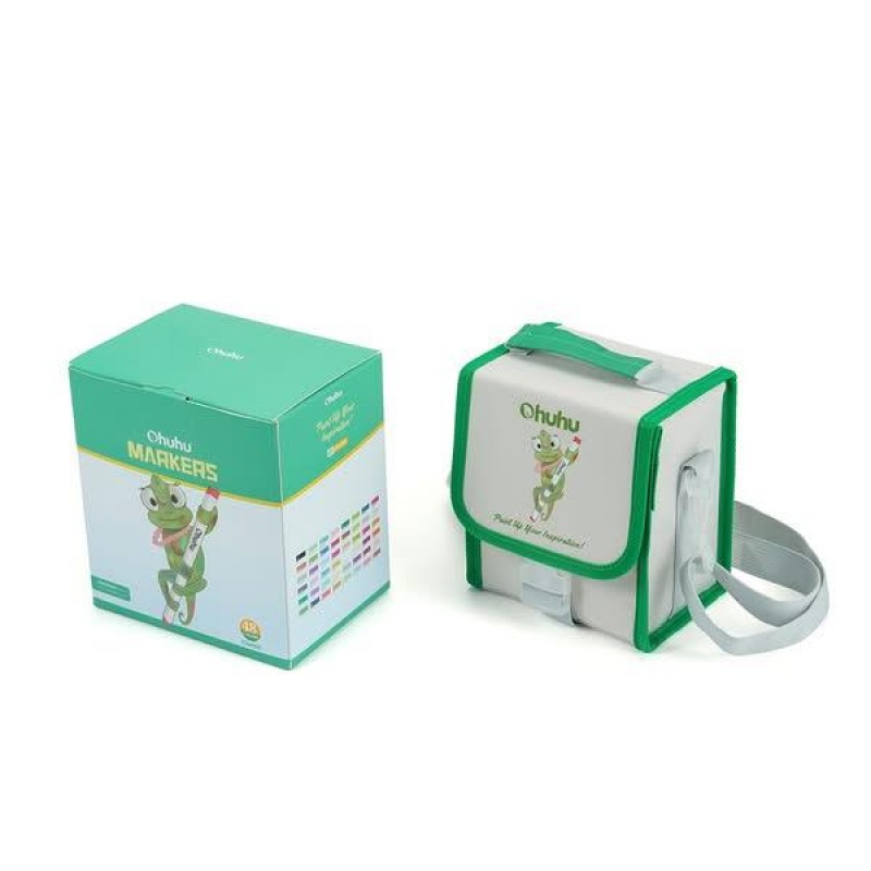 Ohuhu Σετ 48 Μαρκαδόρων Οινοπνεύματος Honolulu Με Διπλή Μύτη Πινέλο-Πλακέ