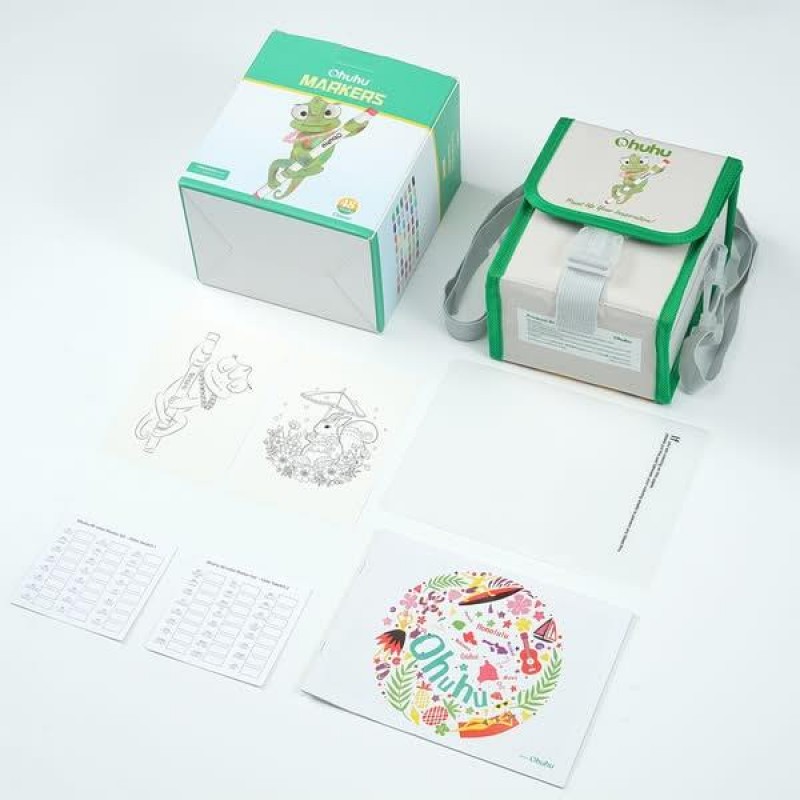 Ohuhu Σετ 48 Μαρκαδόρων Οινοπνεύματος Honolulu Με Διπλή Μύτη Πινέλο-Πλακέ