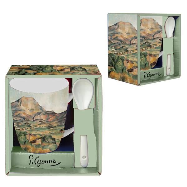 Κούπα Με Κουταλάκι “Montagne St Victoire” Cezanne 300 ml 13x12cm