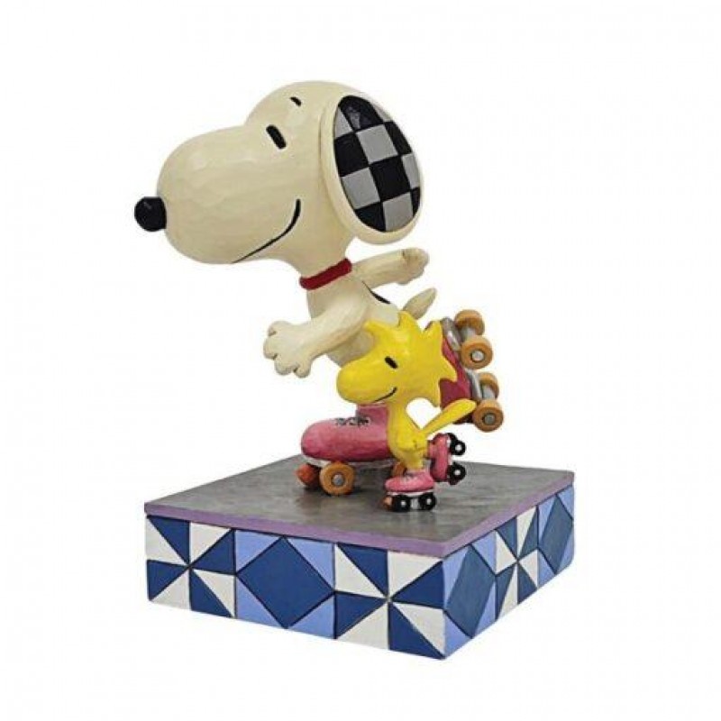 Φιγούρα Snoopy The Wheel Deal Snoopy and Woodstock Roller Skating 13cm