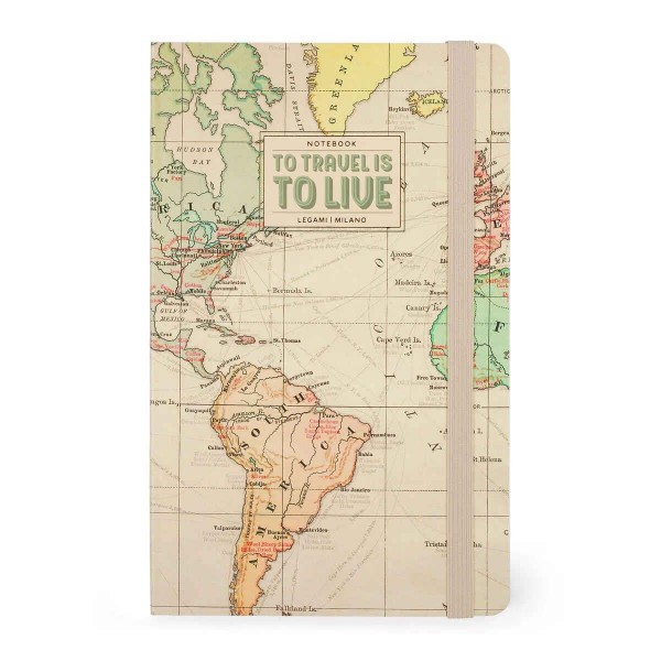 Legami Lined Notebook Medium Travel Legami Lined Notebook Medium Travel