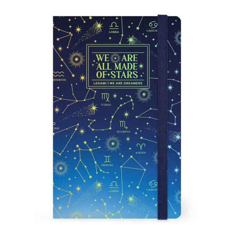 Legami Lined Notebook Medium Stars Legami Lined Notebook Medium Stars