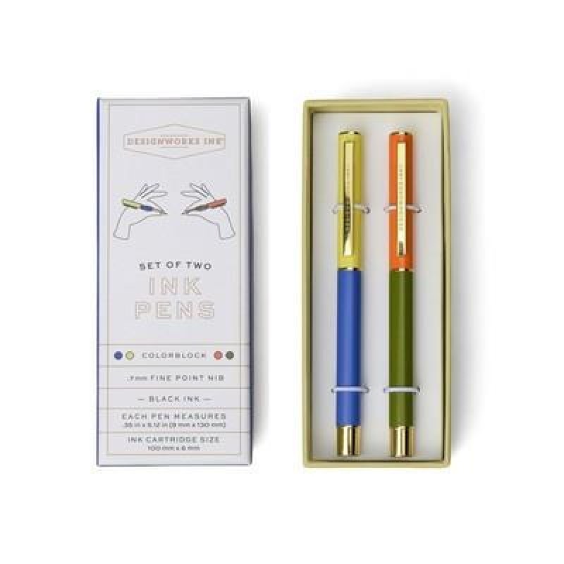 Designworks Σετ 2 Στυλό Cobalt - Army Green