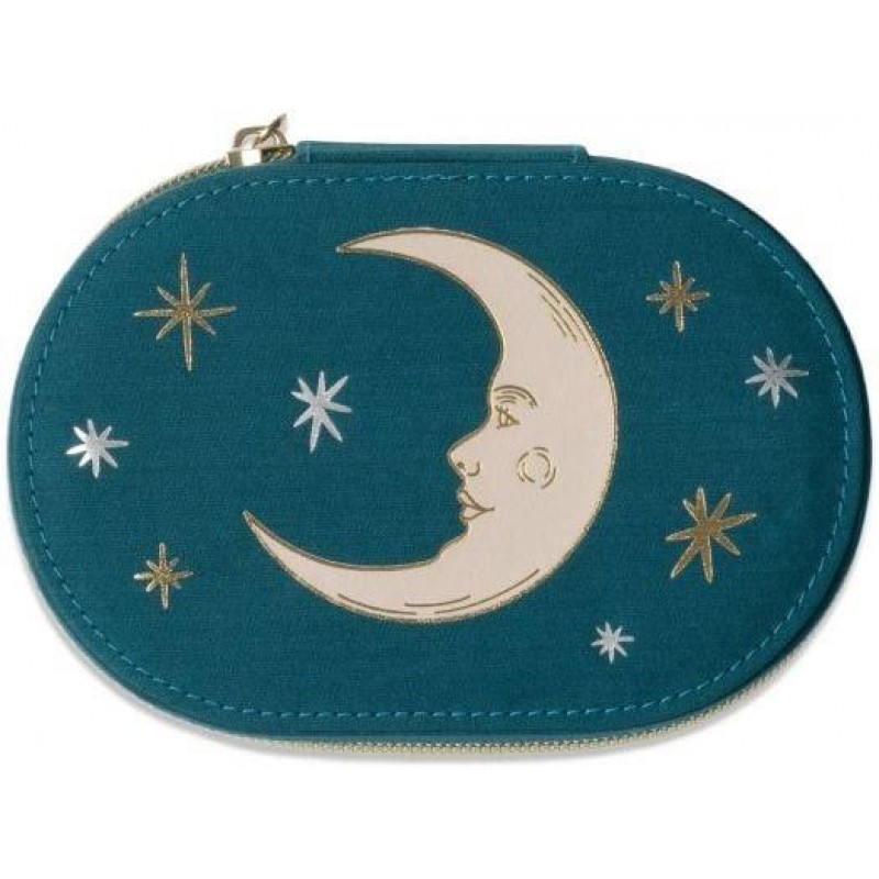 Designworks Oval Jewellery Case - Teal Moon