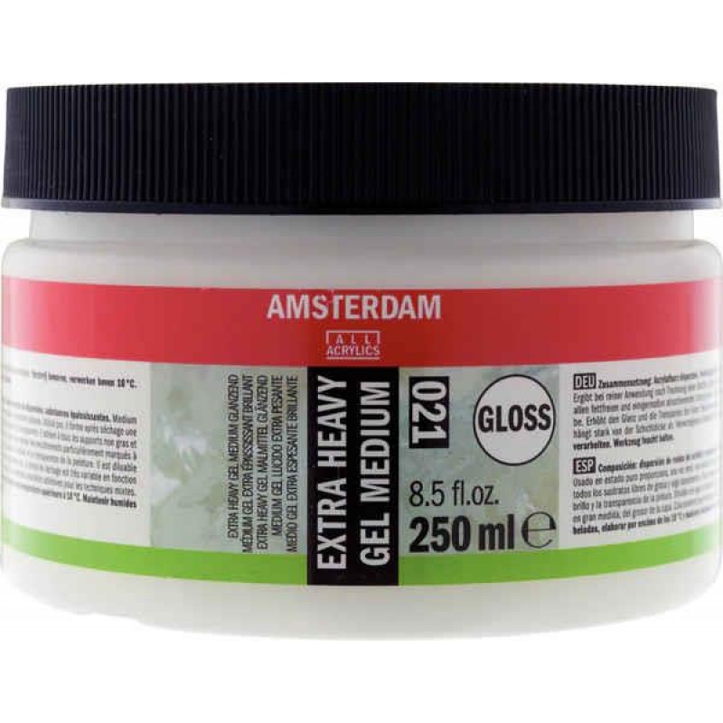 Amsterdam 021 Extra Heavy Gel Medium Gloss 250ml Amsterdam 021 Extra Heavy Gel Medium Gloss 250ml