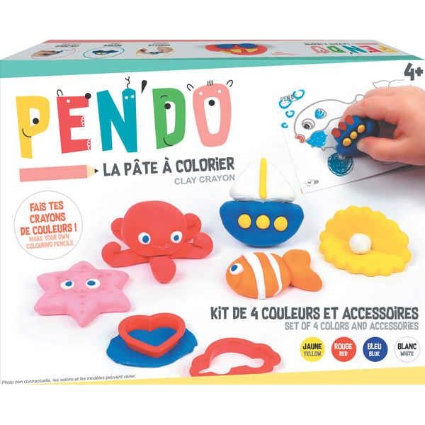 PenDo Clay Crayon Σετ 4 Χρωμάτων + Αξεσουάρ