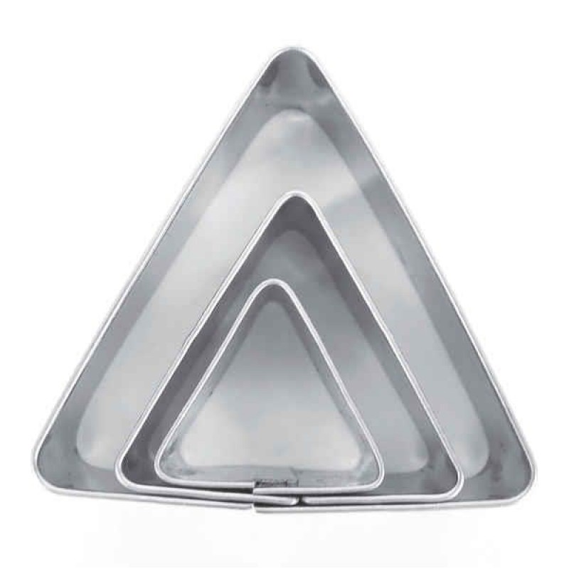 Σετ 3 Μεταλλικά Κουπ Πατ Τρίγωνα