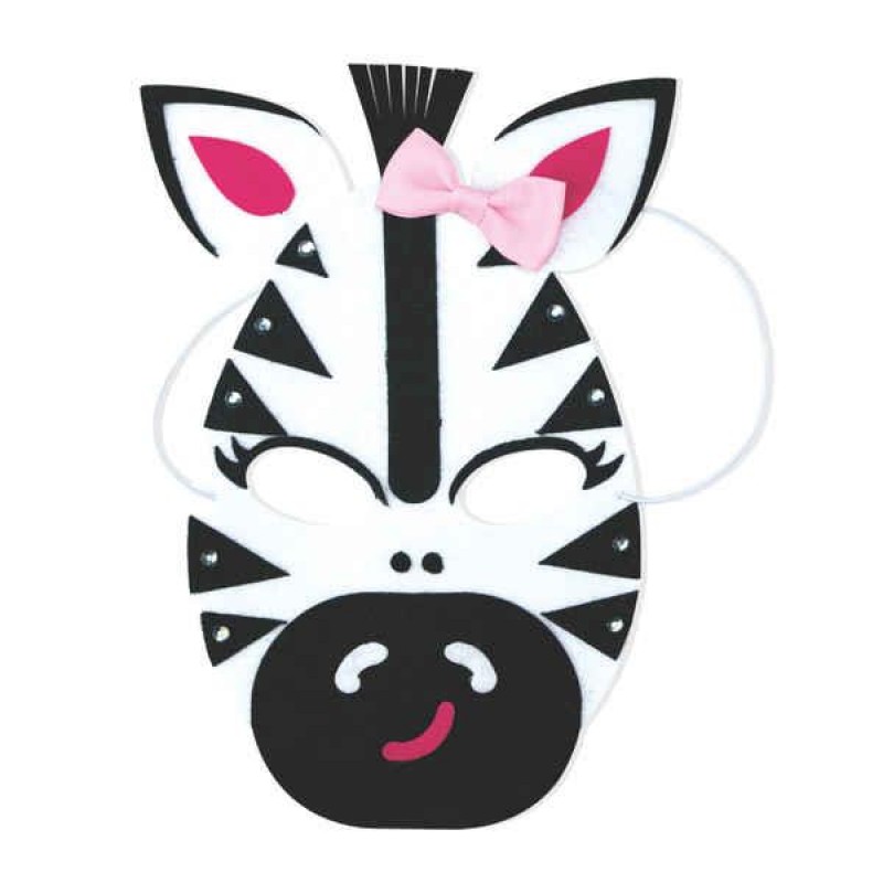 Σετ 12 Μάσκες από Τσόχα (Ζέβρα-Λιοντάρι-Σκύλος)