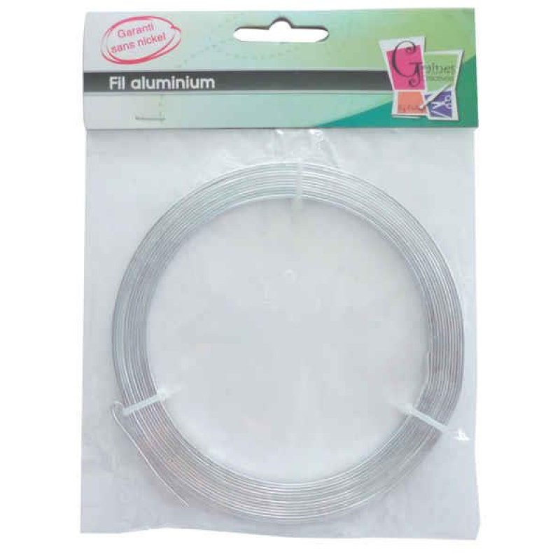 Πλακέ Σύρμα Αλουμινίου Ασημί 1 x 5mm 4m