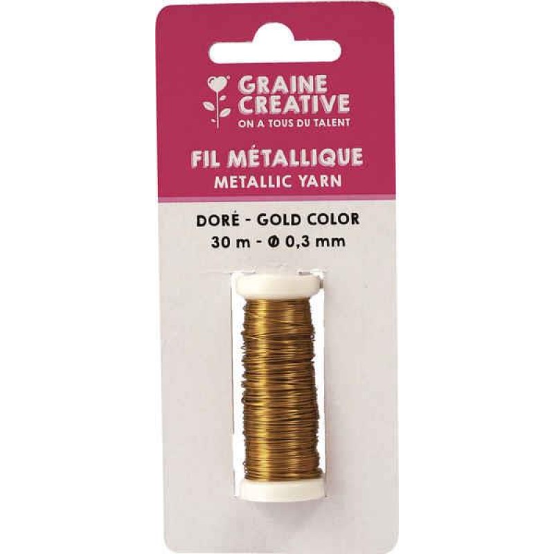 Μεταλλικό Σύρμα Χρυσό 0,3mm 30m