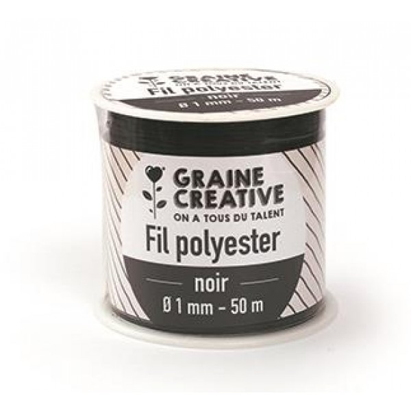 Κλωστή Μαύρη 100% Πολυεστέρας 1mm x 50m