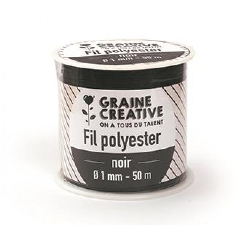 Κλωστή Μαύρη 100% Πολυεστέρας 1mm x 50m