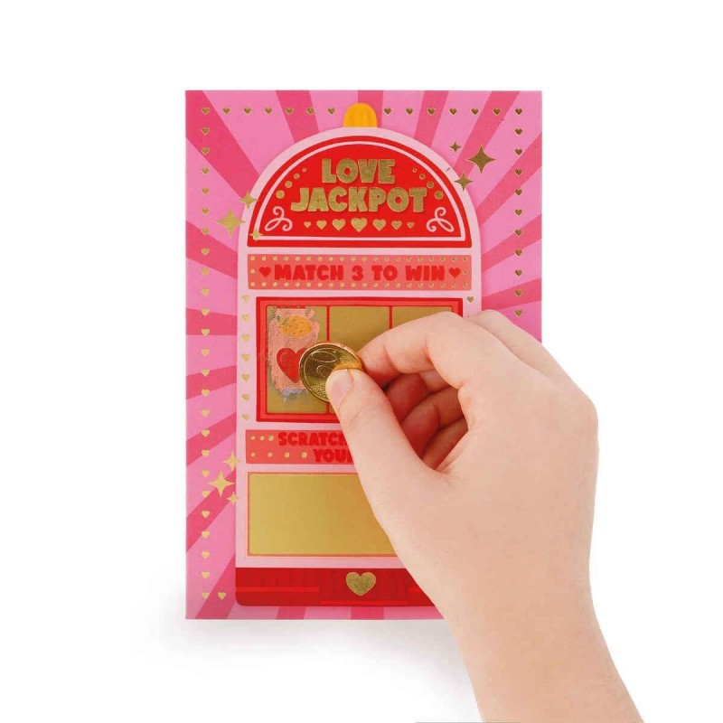 Legami Scratch to Reveal Greeting Card - Love Jackpot