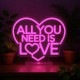 Legami Neon Effect Led Sign All You Need is Love