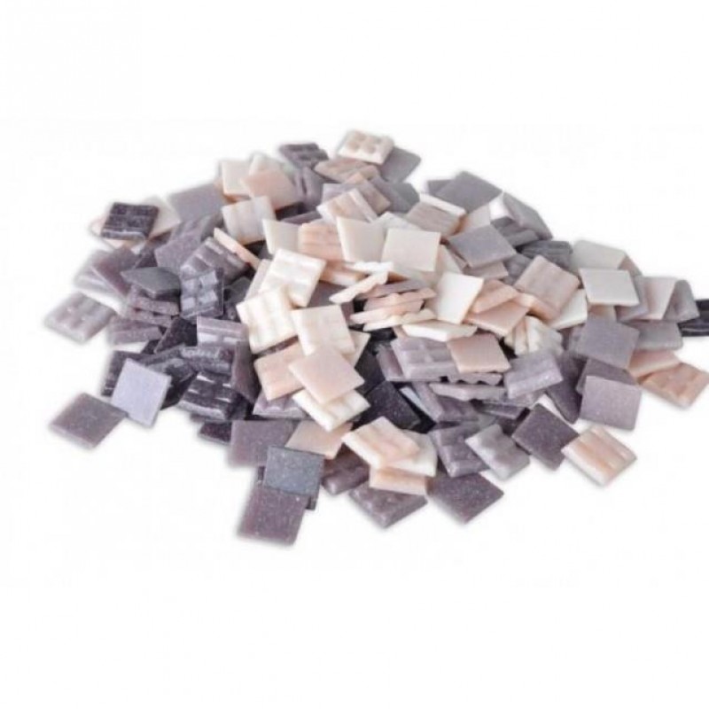 Ψηφίδες Glass Mosaic 10x10x4 mm 250gr Μωβ - Ροζ αποχρώσεις