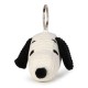 Bon Ton Snoopy Head Corduroy Cream Keychain - 4,5cm