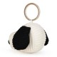 Bon Ton Snoopy Head Corduroy Cream Keychain - 4,5cm