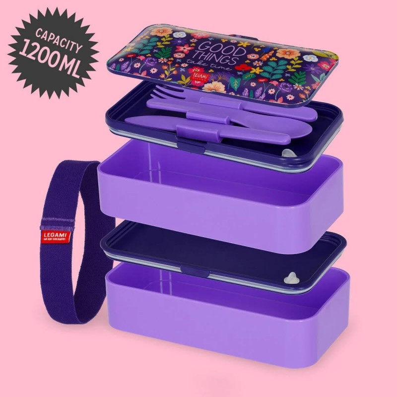 Legami Lunch Box 1200ml Flowers