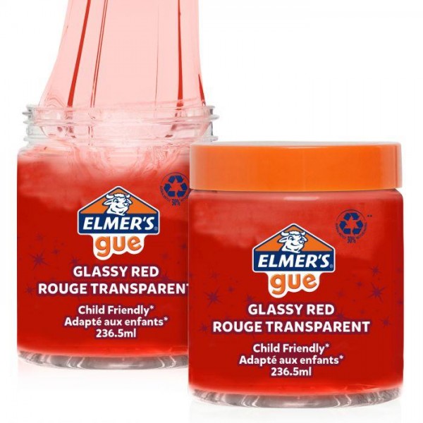 Elmers Slime Glue Glassy Red 236ml