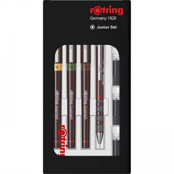 Rotring Isograph Drawing Pen Junior Set (0.20-0.30-0.50)