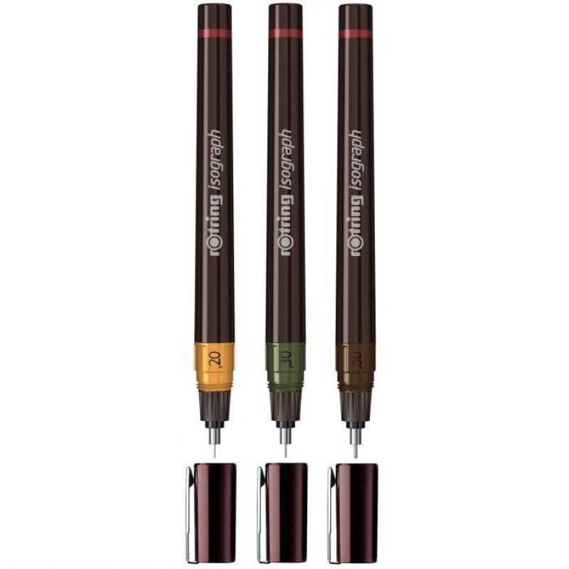 Rotring Isograph Drawing Pen Junior Set (0.20-0.30-0.50)
